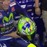 Test invernali MotoGP, il nuovo casco di Valentino Rossi