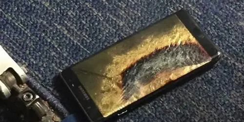 Samsung Galaxy Note 7: anche nei modelli sostitutivi bruciano le batterie