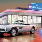 Torna a far bella mostra di se la BMW 507 di Elvis Presley dopo un difficile restauro